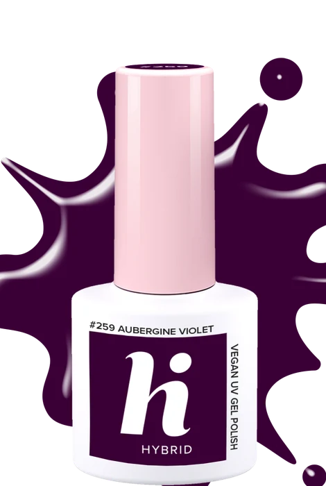 Vernis semi-permanent Hi Hybrid #259 Aubergine Violet · 5 ml