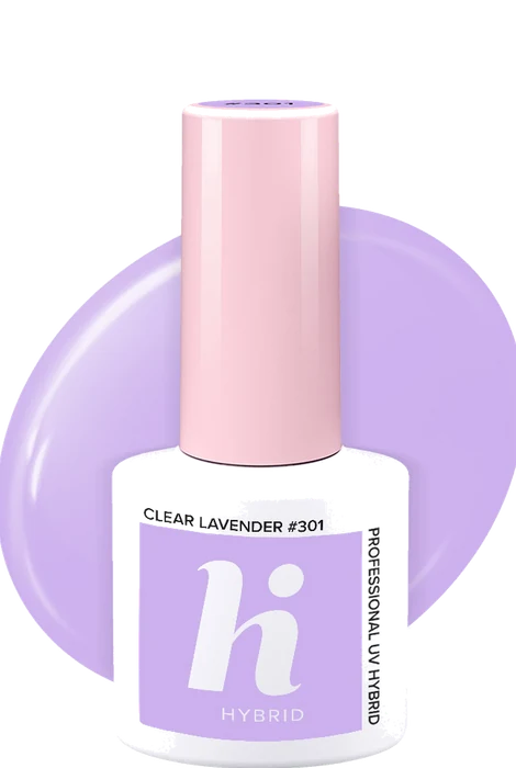 Vernis semi-permanent Hi Hybrid #301 Clear Lavender · 5 ml