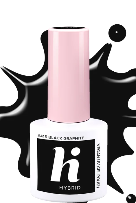 Vernis semi-permanent Hi Hybrid #415 Black Graphite · 5 ml