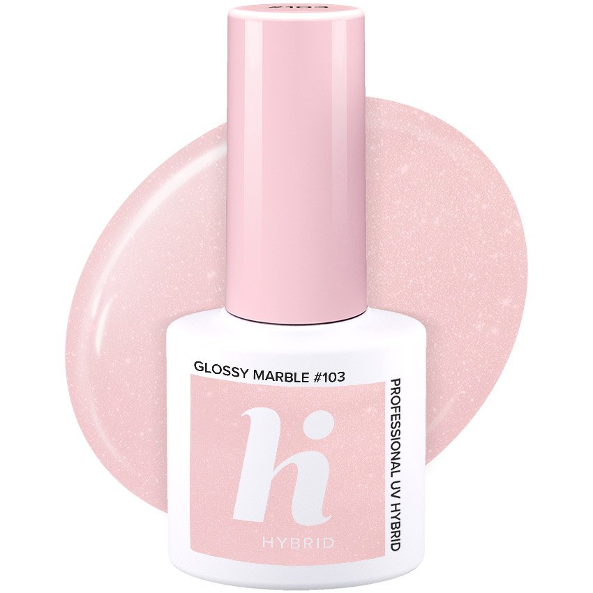 Vernis semi-permanent Hi Hybrid Glossy Marble numéro 103, flacon de 5 ml