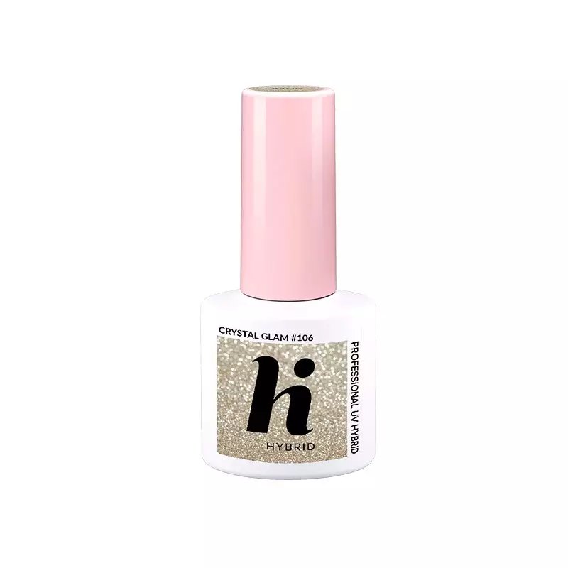 Vernis semi-permanent Hi Hybrid Crystal Glam numéro 106, flacon de 5 ml