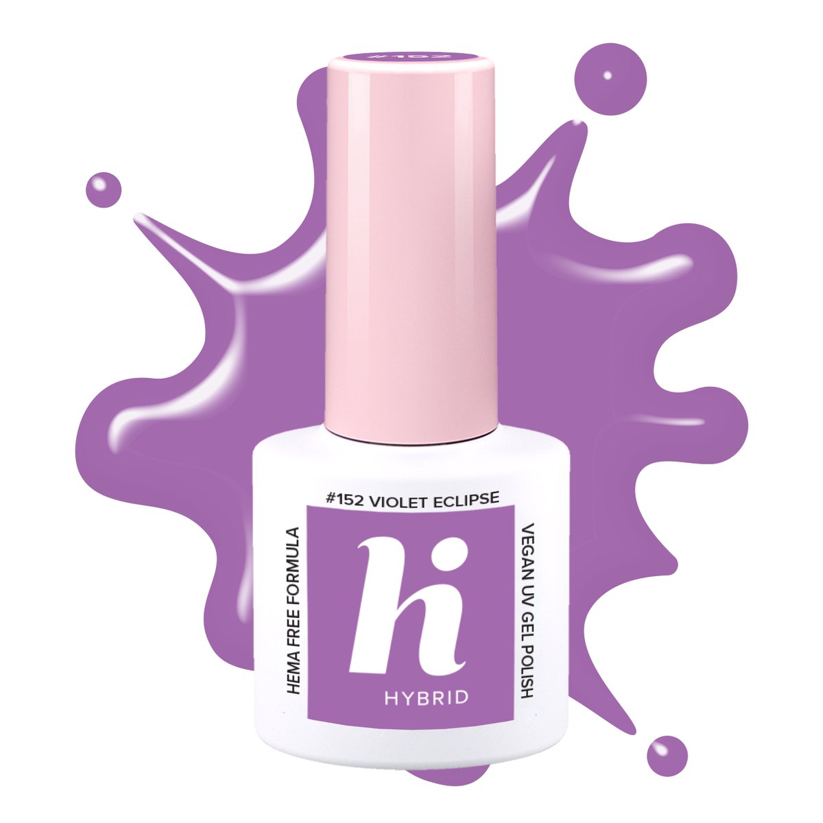 Vernis semi-permanent Hi Hybrid Violet Eclipse numéro 152, flacon de 5 ml
