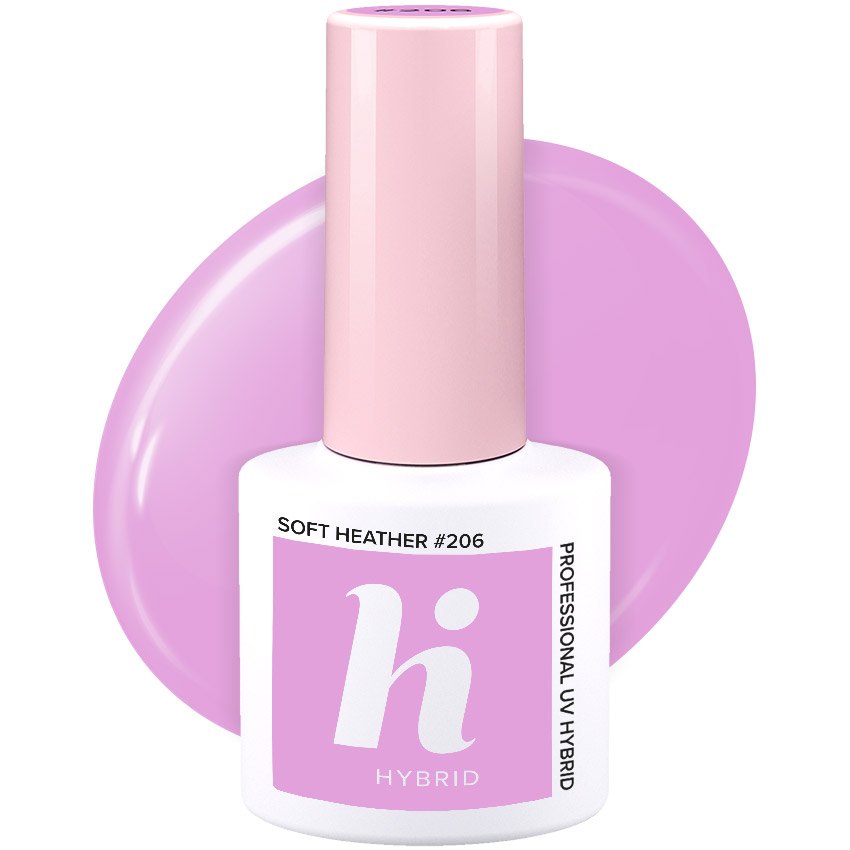 Vernis semi-permanent Hi Hybrid Soft Heather numéro 206, flacon de 5 ml