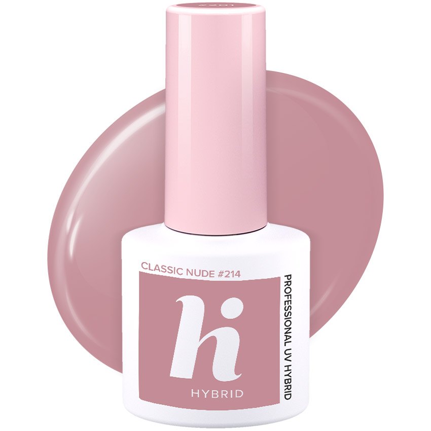 Vernis semi-permanent Hi Hybrid Classic Nude numéro 214, flacon de 5 ml