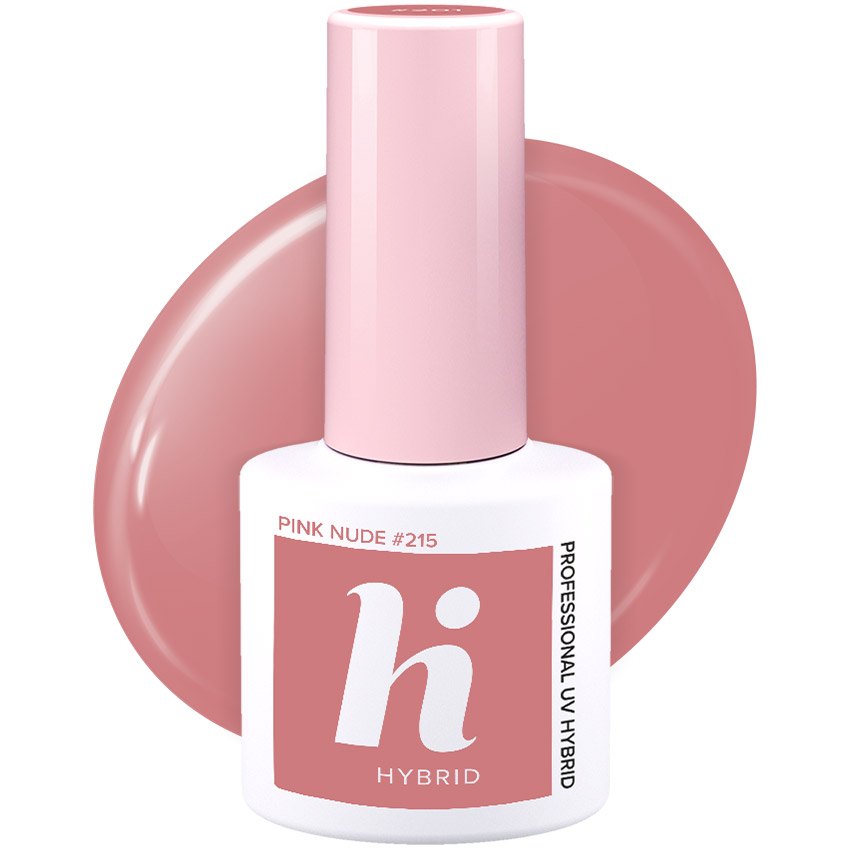 Vernis semi-permanent Hi Hybrid Pink Nude numéro 215, flacon de 5 ml