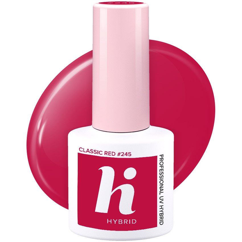 Vernis semi-permanent Hi Hybrid Classic Red numéro 245, flacon de 5 ml