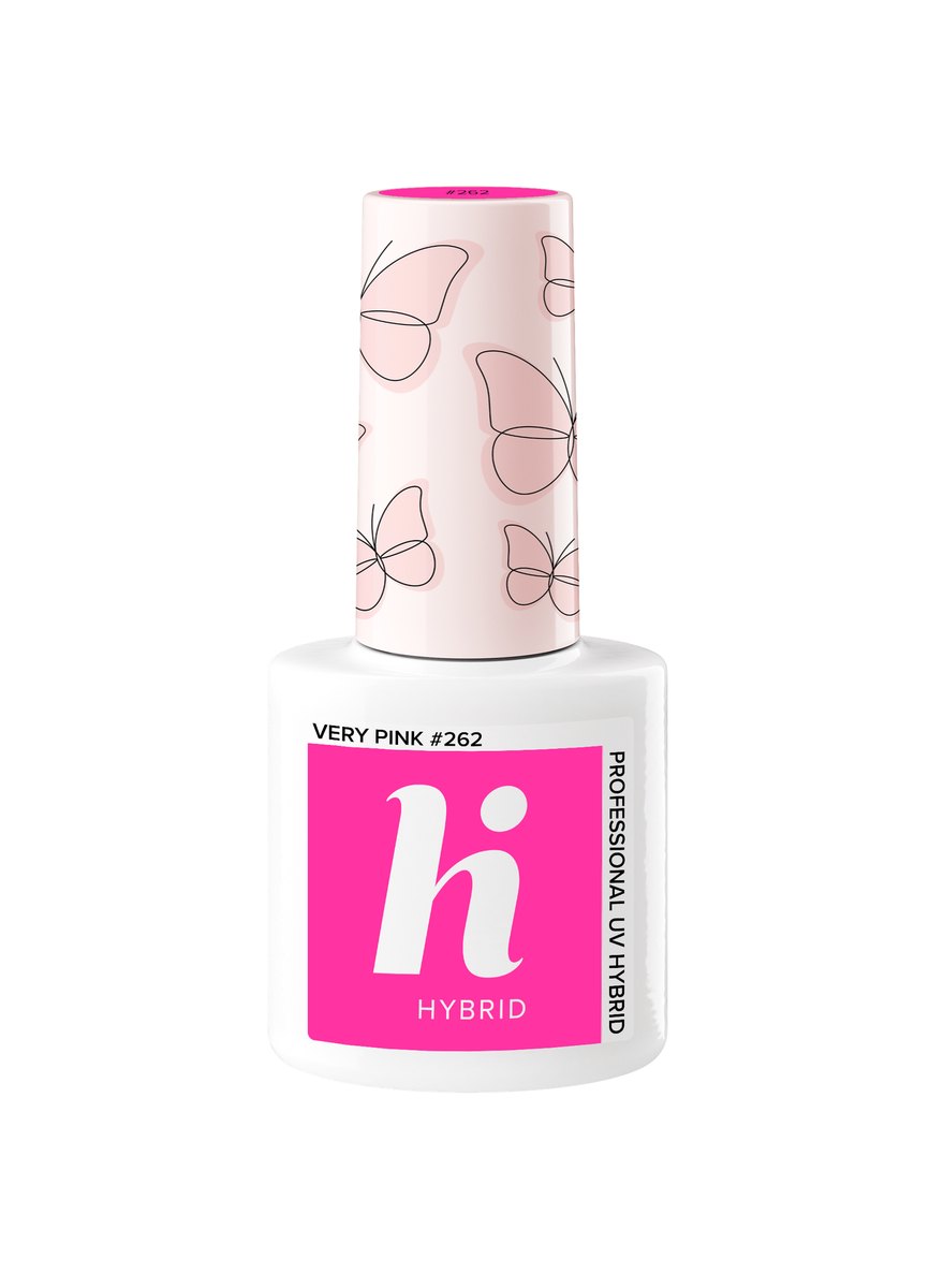 Vernis semi-permanent Hi Hybrid Very Pink numéro 262, flacon de 5 ml