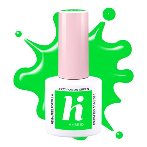 Vernis semi-permanent Hi Hybrid Poison Green numéro 277, flacon de 5 ml