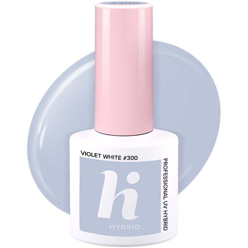 Vernis semi-permanent Hi Hybrid Violet White numéro 300, flacon de 5 ml