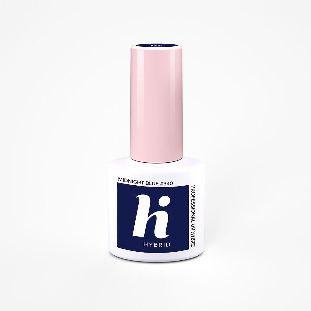 Vernis semi-permanent Hi Hybrid Midnight Blue numéro 340, flacon de 5 ml