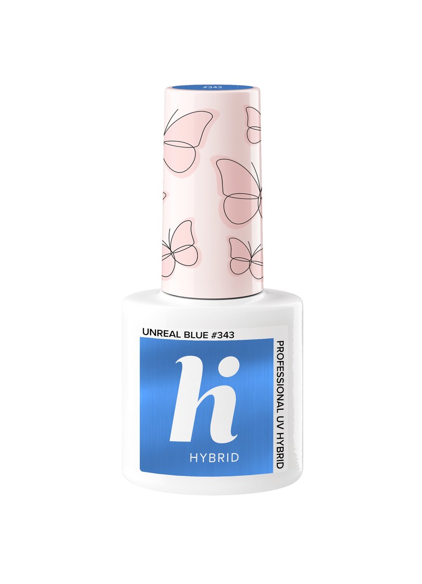 Vernis semi-permanent Hi Hybrid Unreal Blue numéro 343, flacon de 5 ml