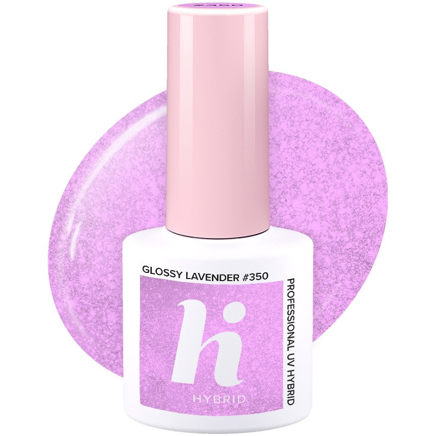 Vernis semi-permanent Hi Hybrid Glossy Lavender numéro 350, flacon de 5 ml