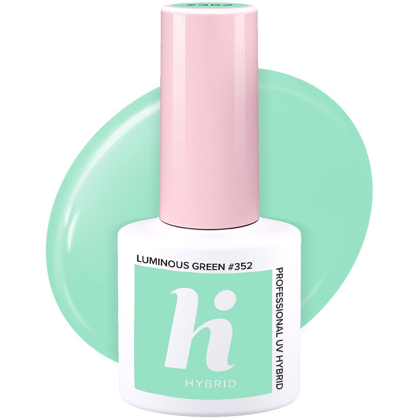 Vernis semi-permanent Hi Hybrid Luminous Green numéro 352, flacon de 5 ml
