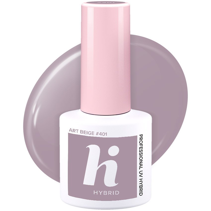 Vernis semi-permanent Hi Hybrid Art Beige numéro 401, flacon de 5 ml