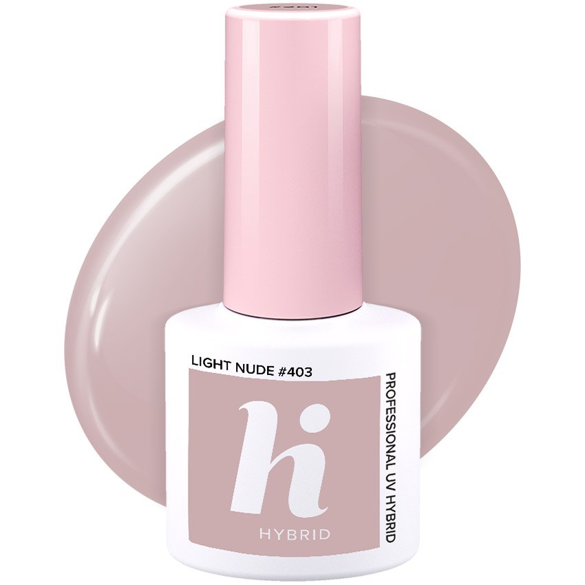 Vernis semi-permanent Hi Hybrid Light Nude numéro 403, flacon de 5 ml