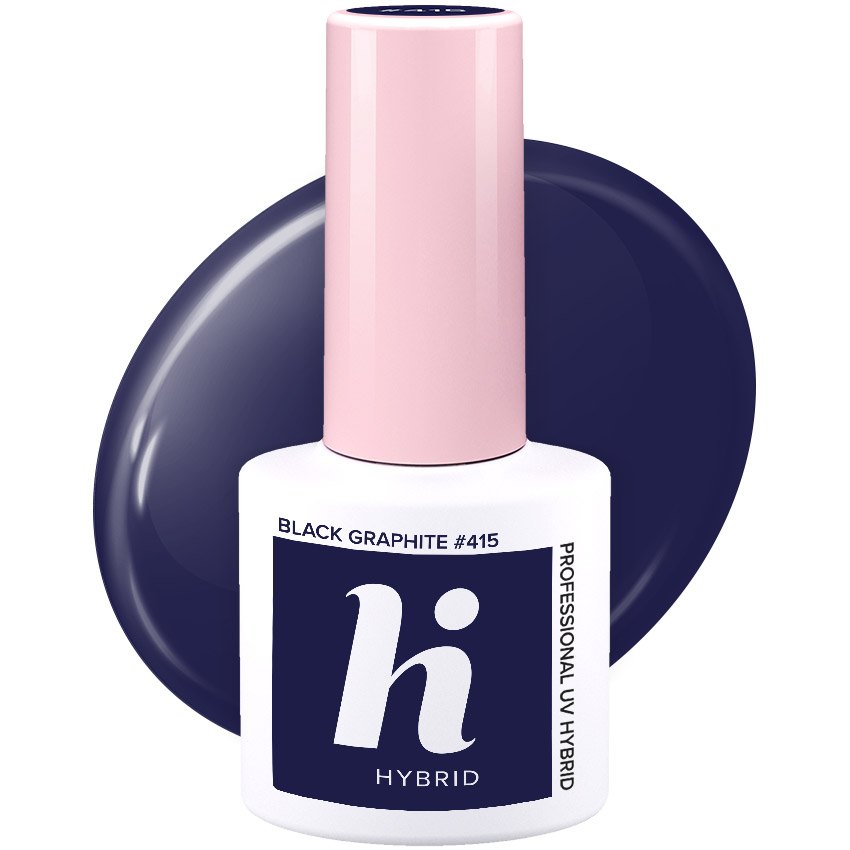 Vernis semi-permanent Hi Hybrid Black Graphite numéro 415, flacon de 5 ml