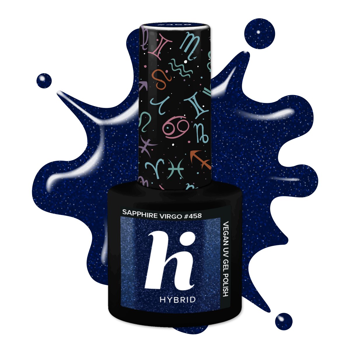 Vernis semi-permanent Hi Hybrid Sapphire Virgo numéro 458, flacon de 5 ml