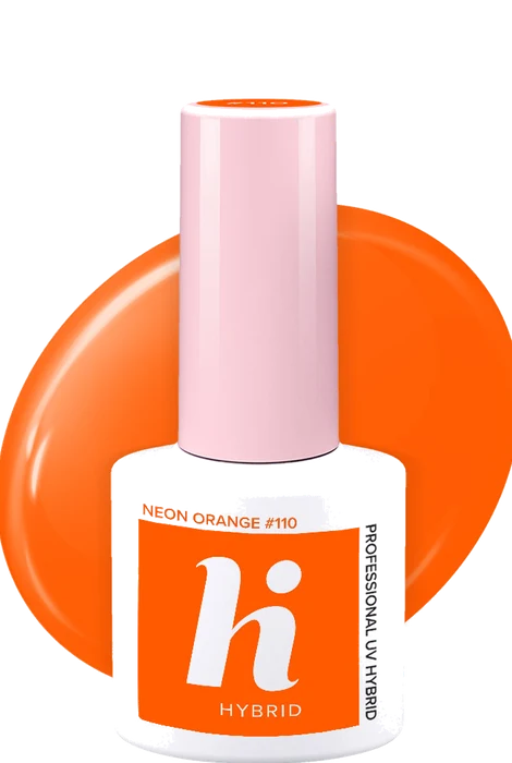 Vernis semi-permanent Hi Hybrid #110 Neon Orange · 5 ml