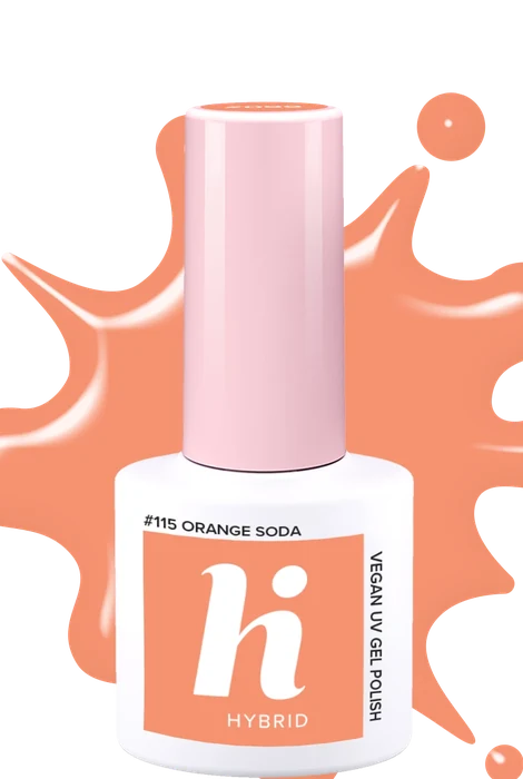 Vernis semi-permanent Hi Hybrid #115 Orange Soda · 5 ml