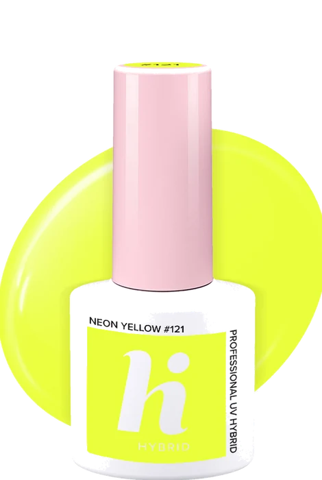 Vernis semi-permanent Hi Hybrid #121 Neon Yellow · 5 ml