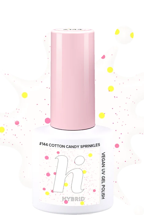 Vernis semi-permanent Hi Hybrid #144 Cotton Candy Sprinkles · 5 ml