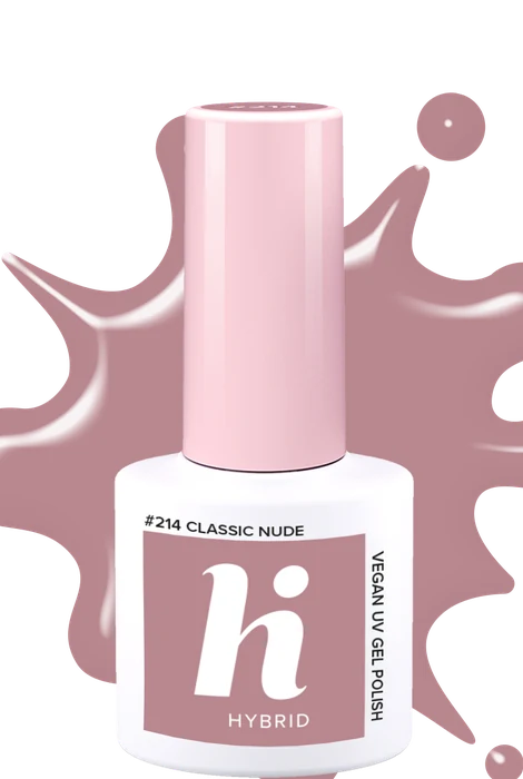 Vernis semi-permanent Hi Hybrid #214 Classic Nude · 5 ml