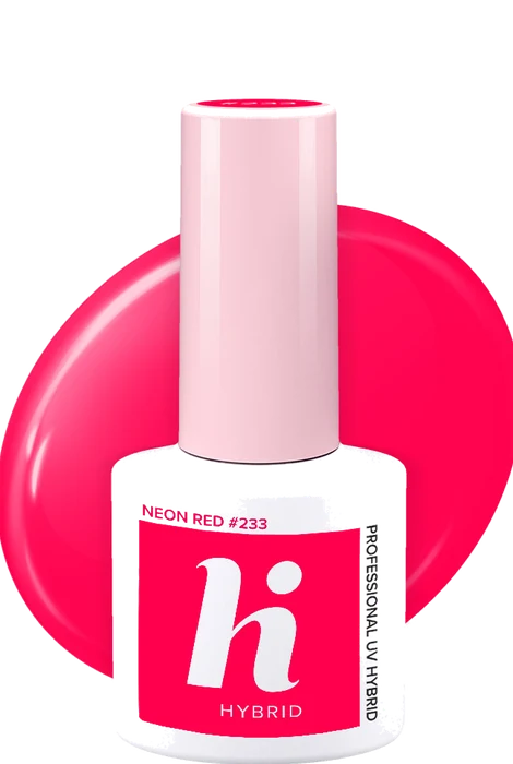 Vernis semi-permanent Hi Hybrid #233 Neon Red · 5 ml