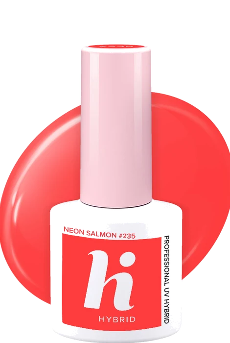Vernis semi-permanent Hi Hybrid #235 Neon Salmon · 5 ml