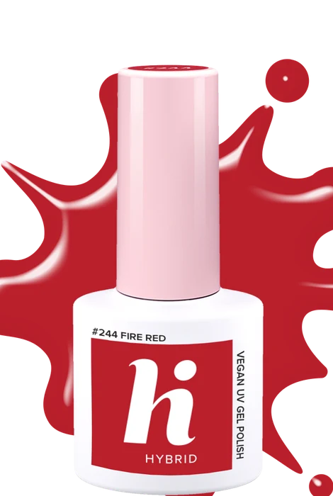 Vernis semi-permanent Hi Hybrid #244 Fire Red · 5 ml
