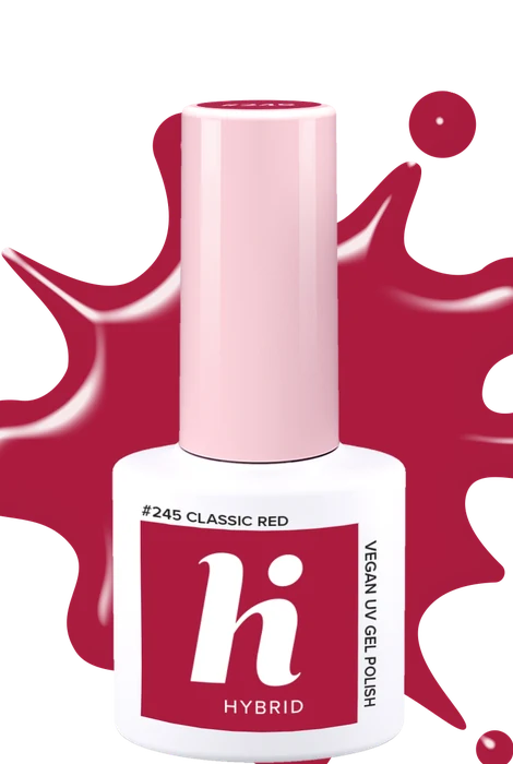 Vernis semi-permanent Hi Hybrid #245 Classic Red · 5 ml