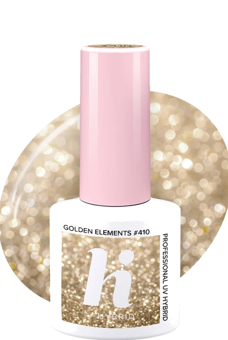 Vernis semi-permanent Hi Hybrid #410 Golden Elements · 5 ml